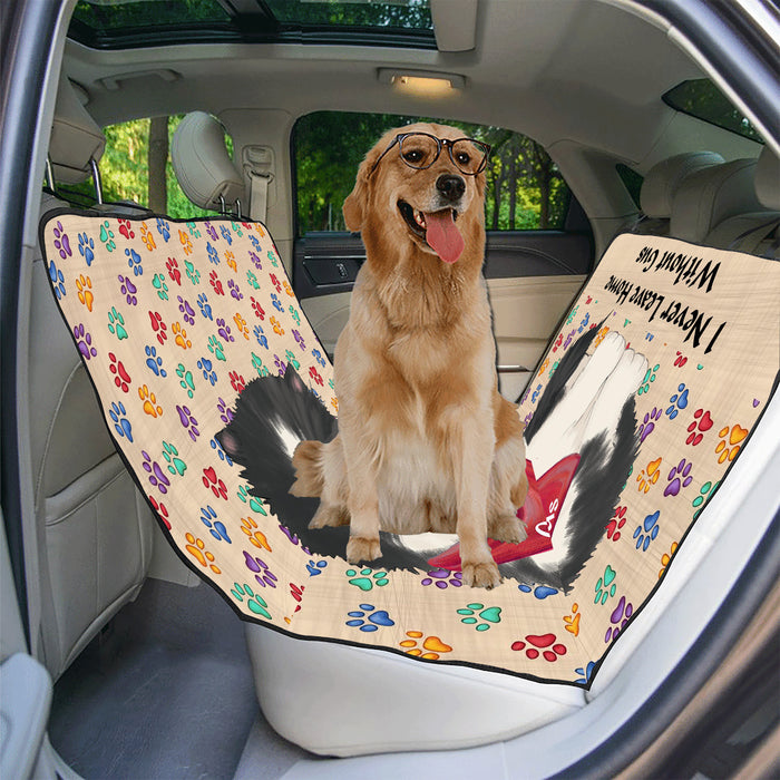 Personalized I Never Leave Home Paw Print Persian Cats Pet Back Car Seat Cover