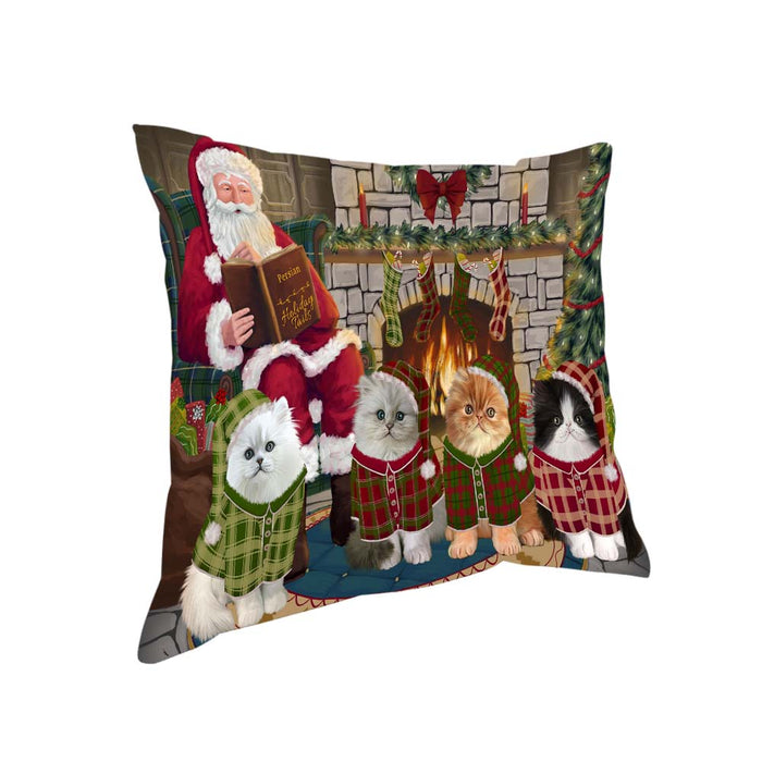 Christmas Cozy Holiday Tails Persian Cats Pillow PIL70424