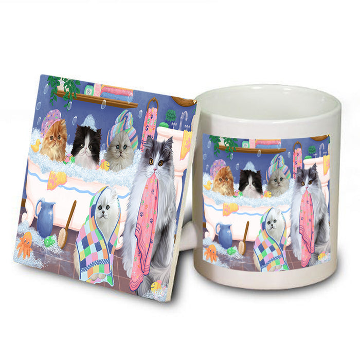 Rub A Dub Dogs In A Tub Persian Cats Mug and Coaster Set MUC56799