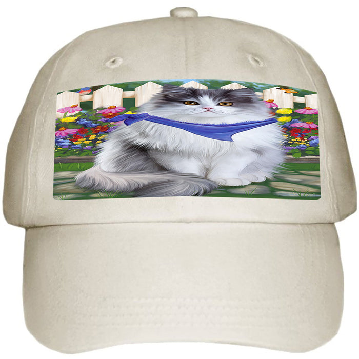 Spring Floral Persian Cat Ball Hat Cap HAT53511