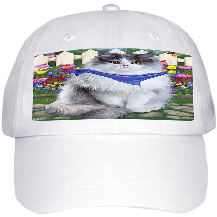 Spring Floral Persian Cat Ball Hat Cap HAT53511