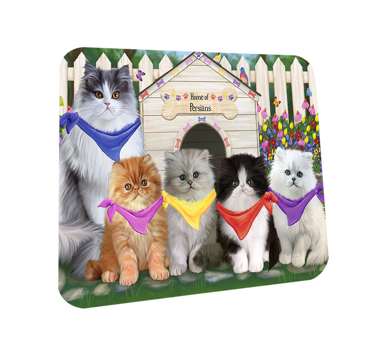 Spring Dog House Persian Cats Coasters Set of 4 CST49886