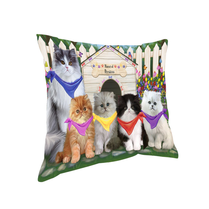 Spring Dog House Persian Cats Pillow PIL55564