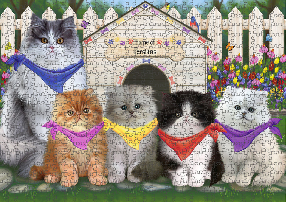 Spring Dog House Persian Cats Puzzle  PUZL53487