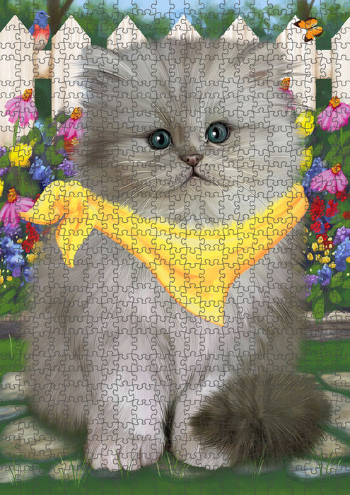 Spring Floral Persian Cat Puzzle  PUZL53490