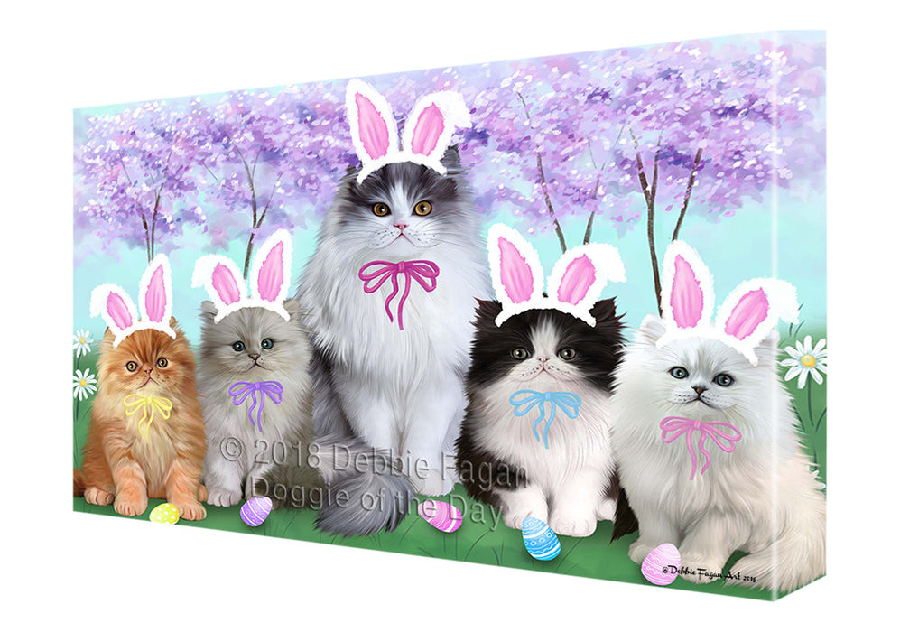 Persian Cat Easter Holiday Canvas Wall Art CVS58413