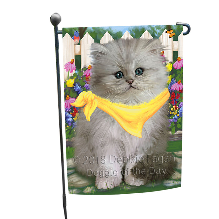 Spring Floral Persian Cat Garden Flag GFLG49757