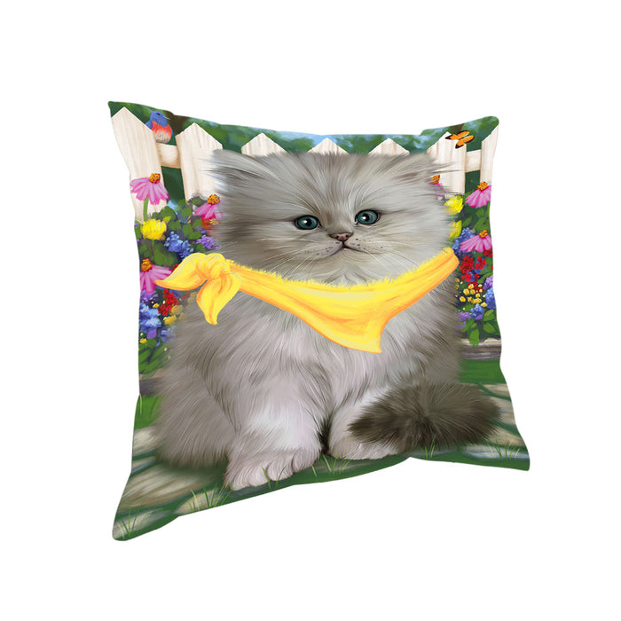 Spring Floral Persian Cat Pillow PIL55568