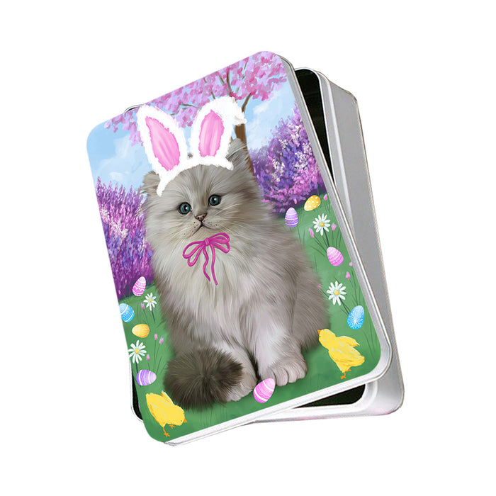 Persian Cat Easter Holiday Photo Storage Tin PITN49201