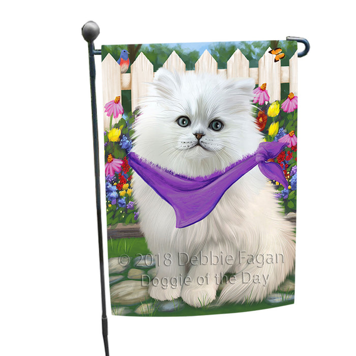 Spring Floral Persian Cat Garden Flag GFLG49758