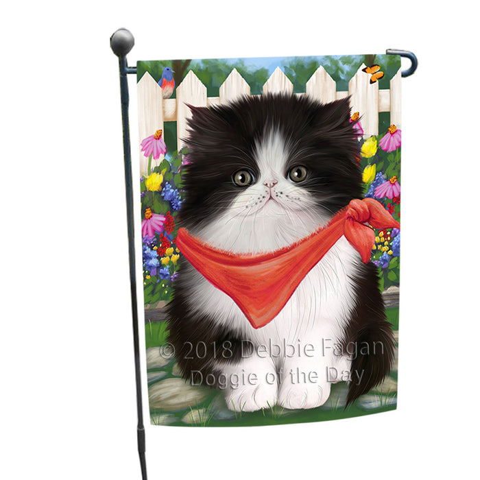 Spring Floral Persian Cat Garden Flag GFLG49759
