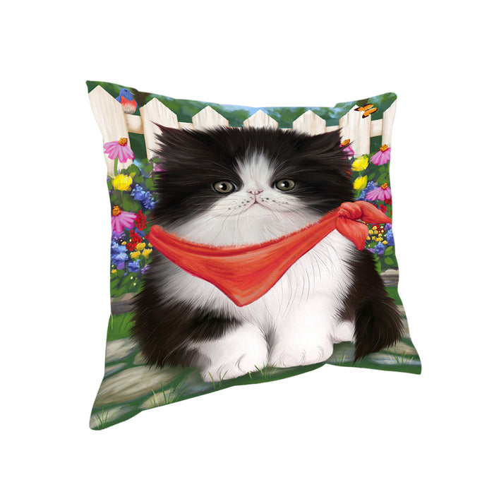 Spring Floral Persian Cat Pillow PIL55576