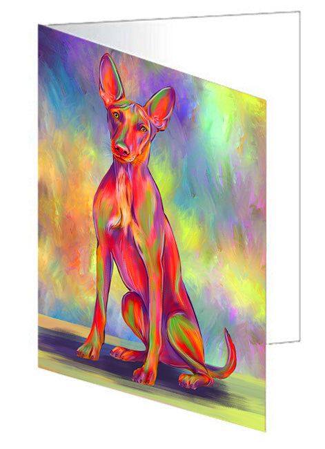 Paradise Wave Pharaoh Hound Dog Handmade Artwork Assorted Pets Greeting Cards and Note Cards with Envelopes for All Occasions and Holiday Seasons GCD79868