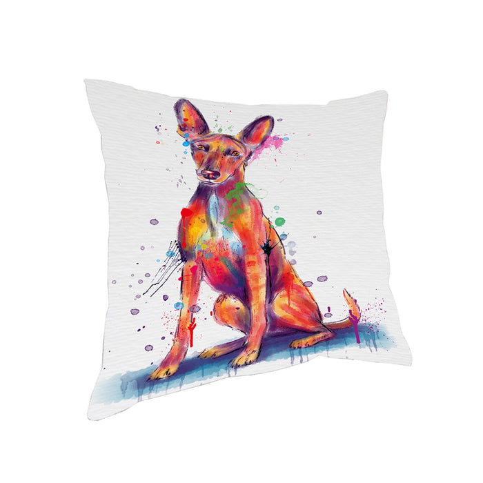Watercolor Pharaoh Hound Dog Pillow with Top Quality High-Resolution Images - Ultra Soft Pet Pillows for Sleeping - Reversible & Comfort - Ideal Gift for Dog Lover - Cushion for Sofa Couch Bed - 100% Polyester