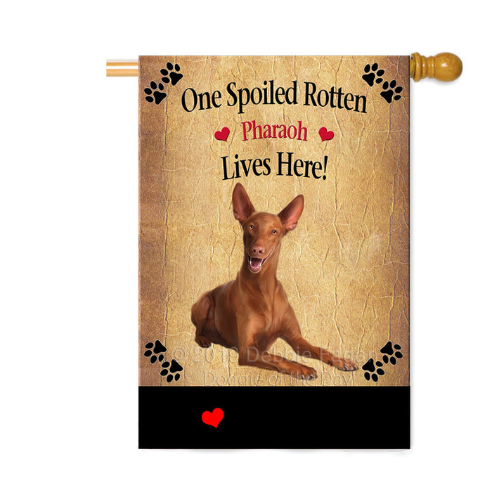 Personalized Spoiled Rotten Pharaoh Dog Custom House Flag FLG-DOTD-A63284