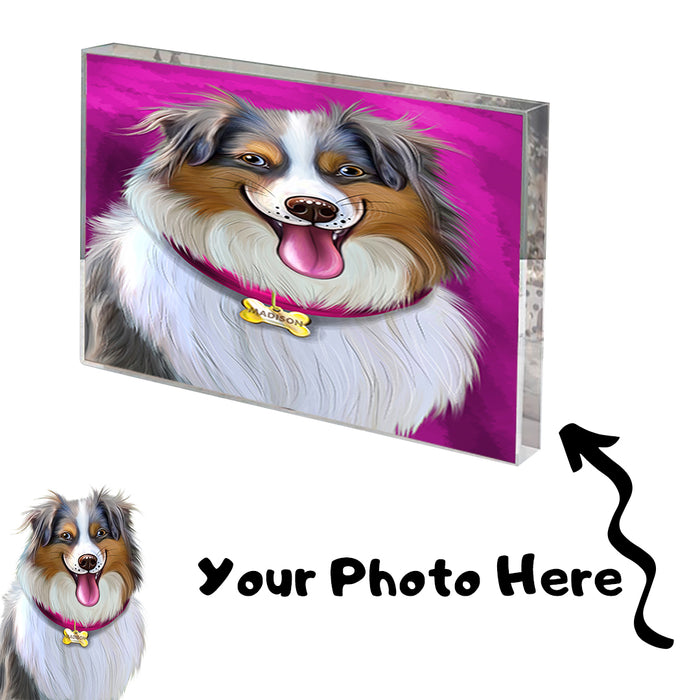 Add Your PERSONALIZED PET Painting Portrait Photo on Acrylic Paperweight Keepsake