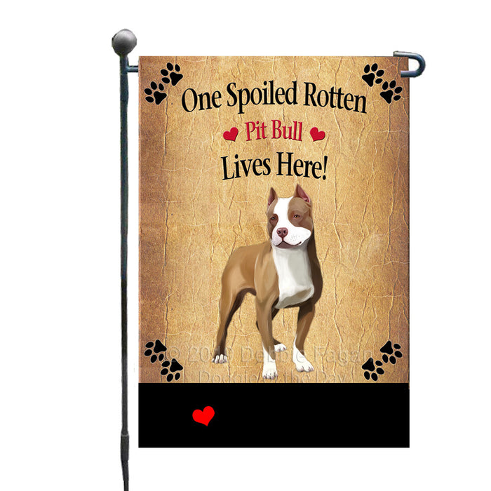 Personalized Spoiled Rotten Pit Bull Dog GFLG-DOTD-A63230