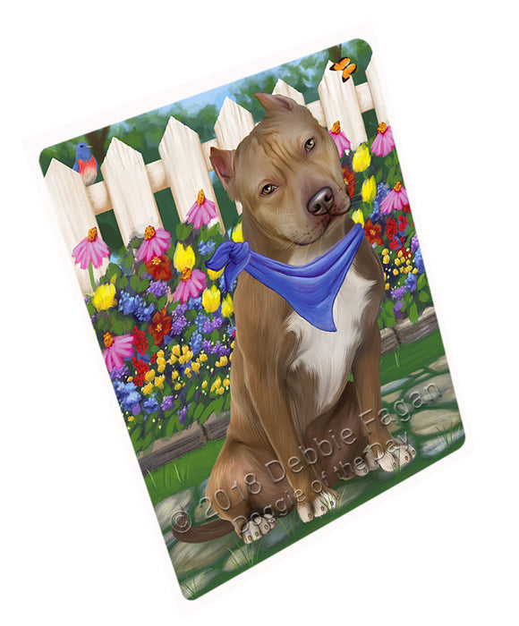 Spring Floral Pit Bull Dog Cutting Board C54627