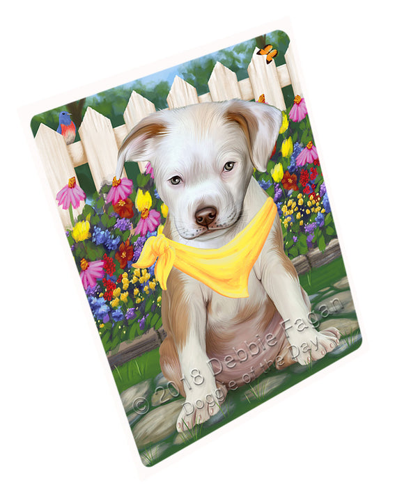 Spring Floral Pit Bull Dog Cutting Board C54630