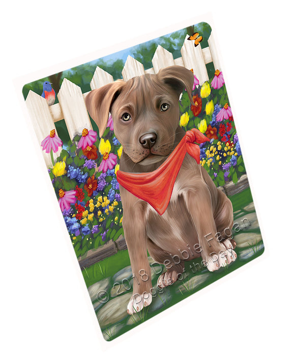 Spring Floral Pit Bull Dog Magnet Mini (3.5" x 2") MAG54633