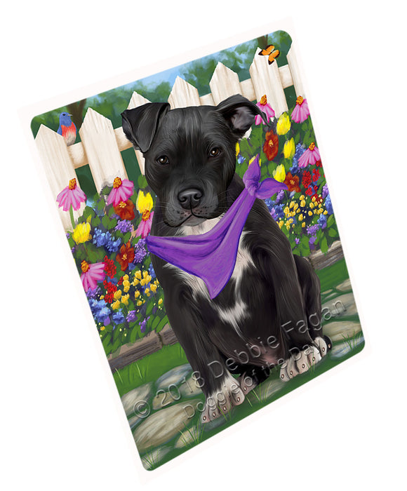 Spring Floral Pit Bull Dog Cutting Board C54636