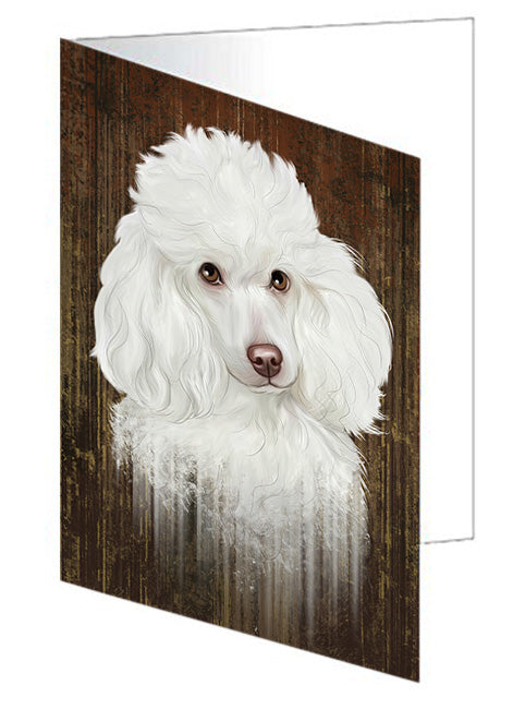 Rustic Pit Bull Dog Handmade Artwork Assorted Pets Greeting Cards and Note Cards with Envelopes for All Occasions and Holiday Seasons GCD55808