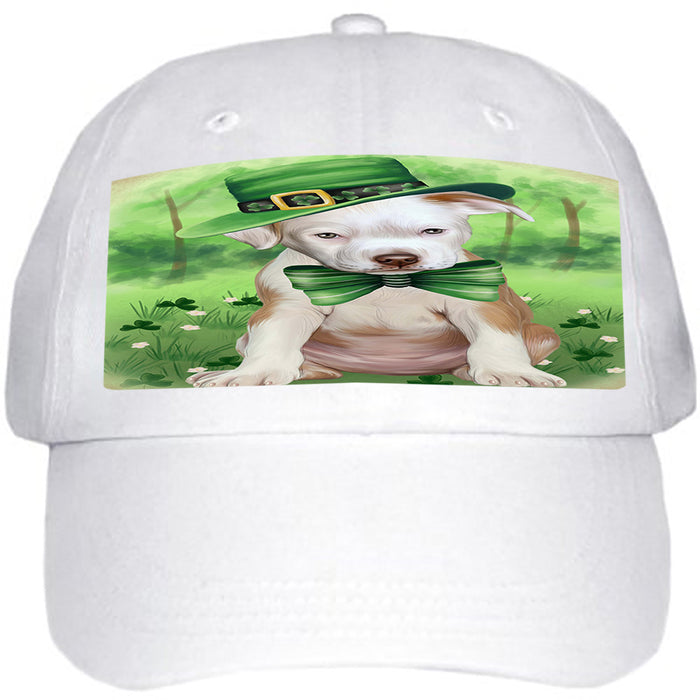 St. Patricks Day Irish Portrait Pit Bull Dog Ball Hat Cap HAT51771