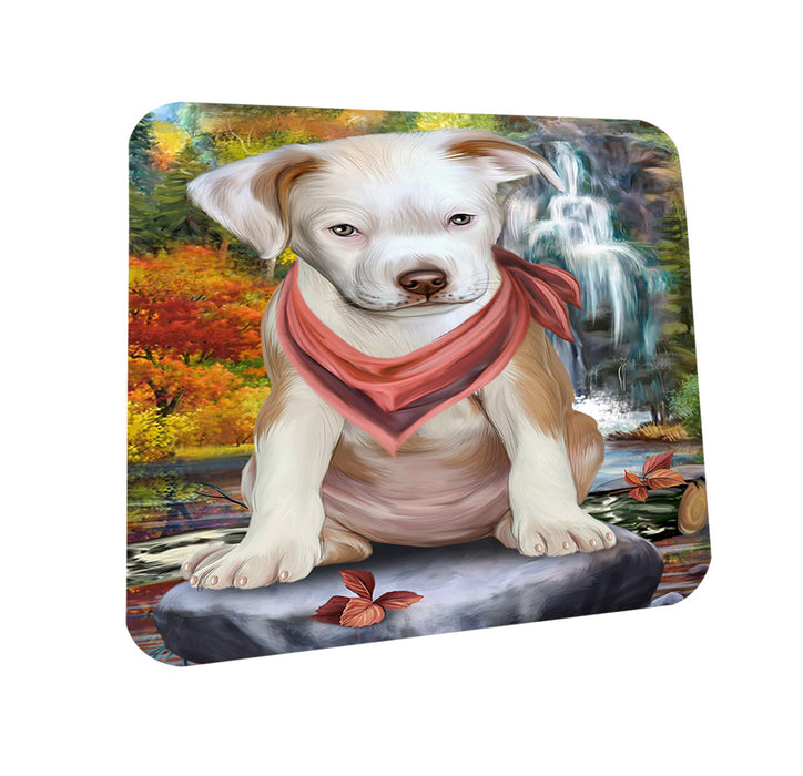 Scenic Waterfall Pit Bull Dog Coasters Set of 4 CST51882