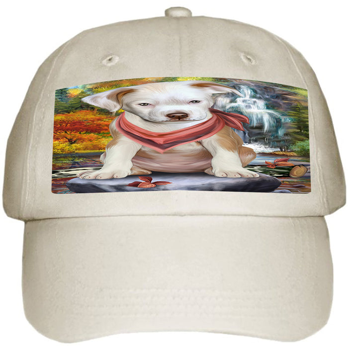 Scenic Waterfall Pit Bull Dog Ball Hat Cap HAT59502