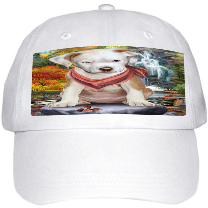 Scenic Waterfall Pit Bull Dog Ball Hat Cap HAT59502