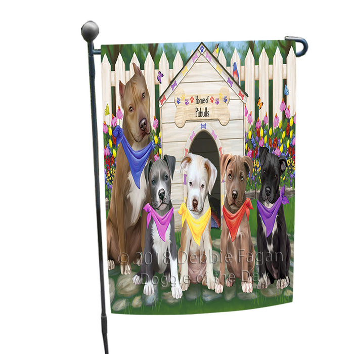 Spring Dog House Pit Bulls Dog Garden Flag GFLG50080