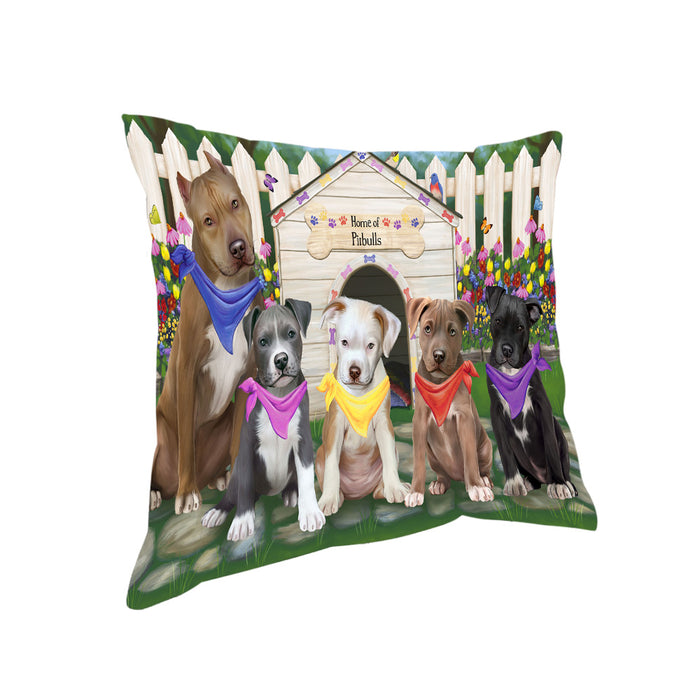 Spring Dog House Pit Bulls Dog Pillow PIL56860