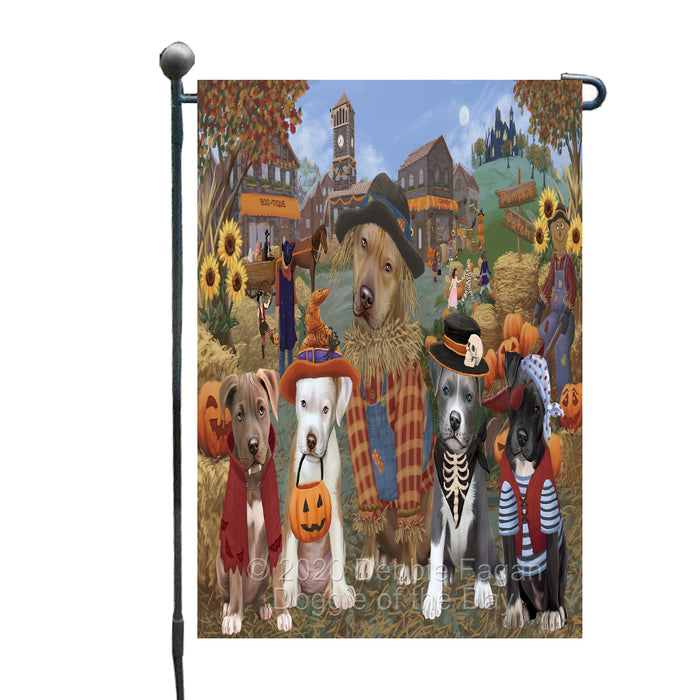 Halloween 'Round Town Pit Bull Dogs Garden Flag GFLG65733