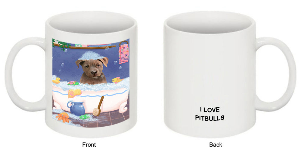 Rub A Dub Dog In A Tub Pit Bull Dog Coffee Mug MUG52809