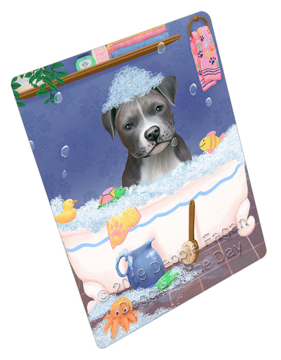 Rub A Dub Dog In A Tub Pitbull Dog Refrigerator / Dishwasher Magnet RMAG109452