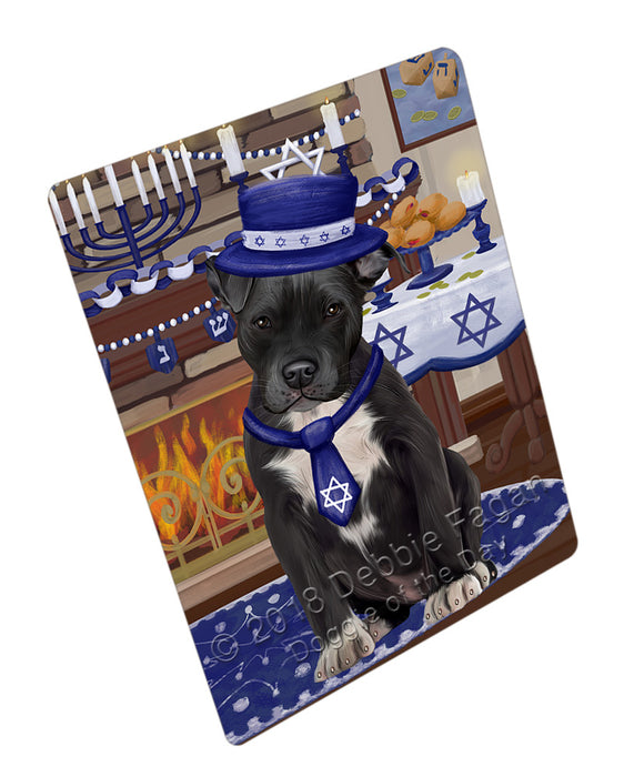 Happy Hanukkah  Pitbull Dogs Refrigerator / Dishwasher Magnet RMAG109902