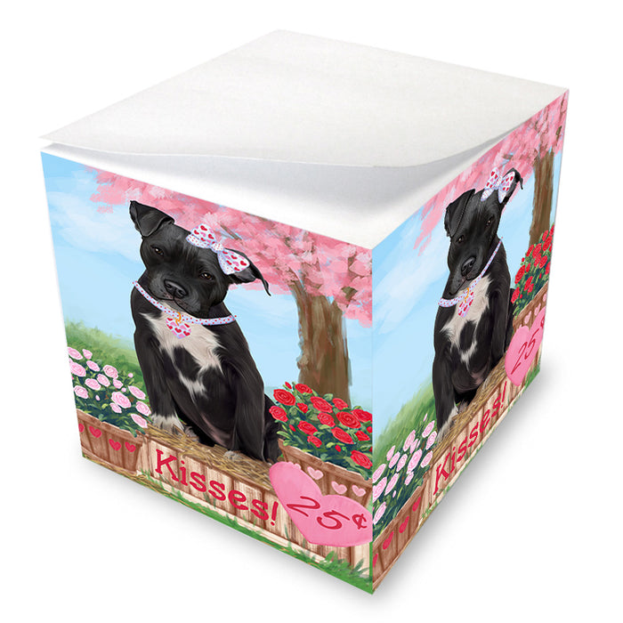 Rosie 25 Cent Kisses Pit Bull Dog Note Cube NOC54514