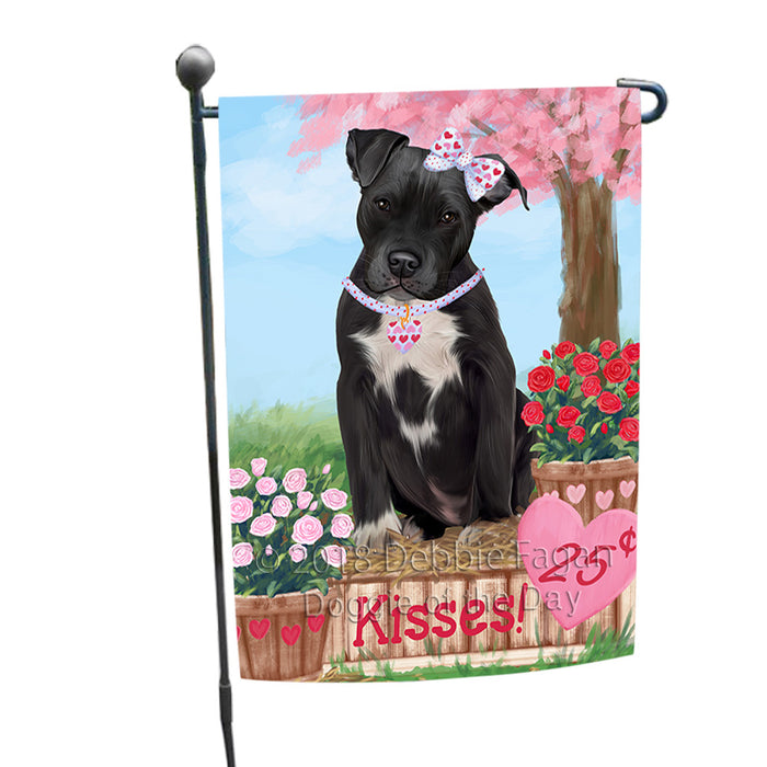 Rosie 25 Cent Kisses Pit Bull Dog Garden Flag GFLG56990