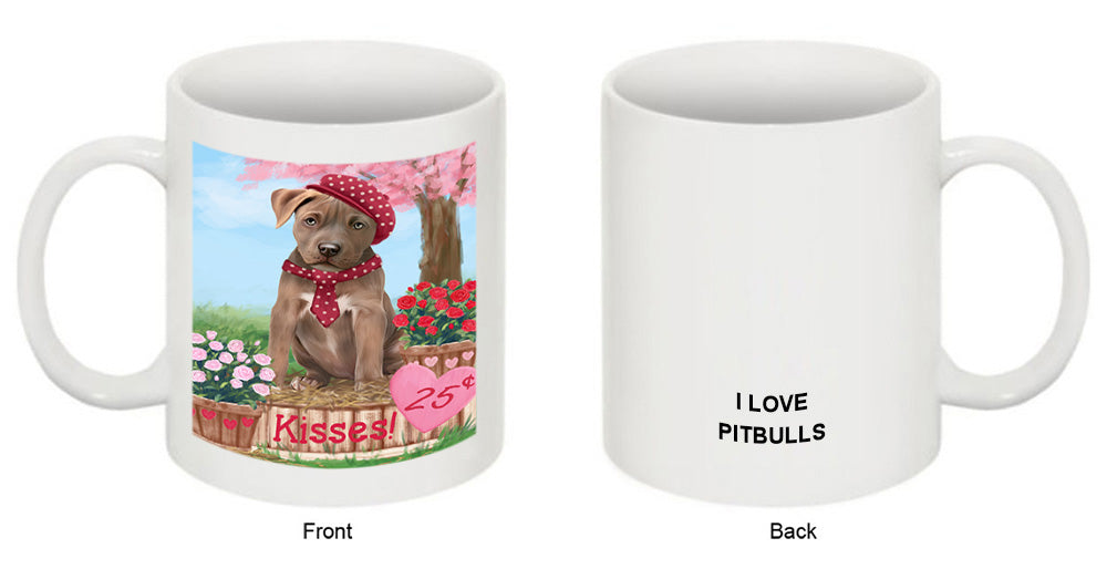 Rosie 25 Cent Kisses Pit Bull Dog Coffee Mug MUG51841