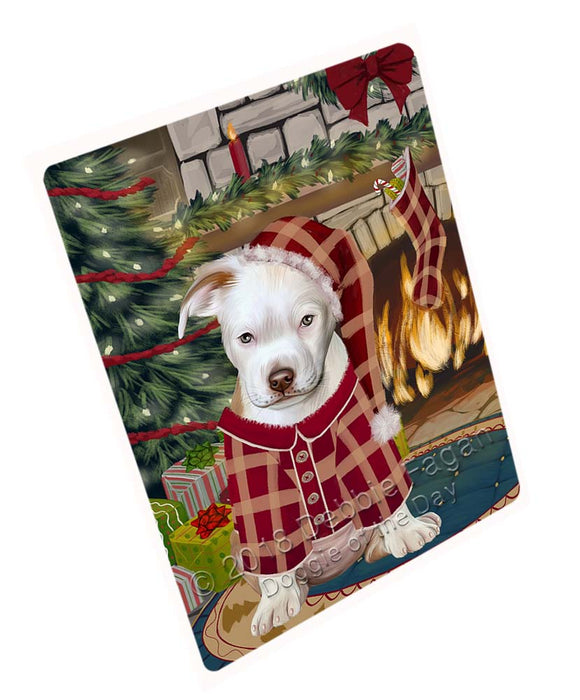 The Stocking was Hung Pit Bull Dog Cutting Board C71814