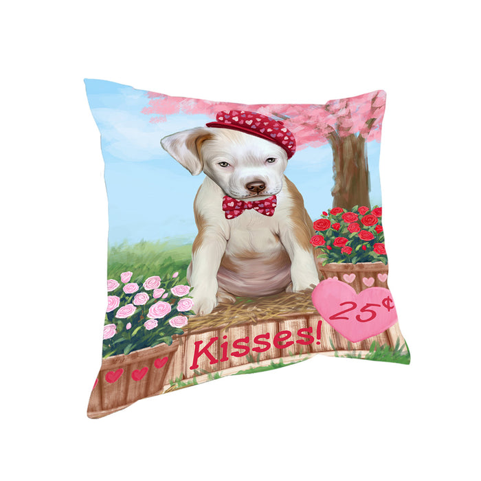 Rosie 25 Cent Kisses Pit Bull Dog Pillow PIL80068