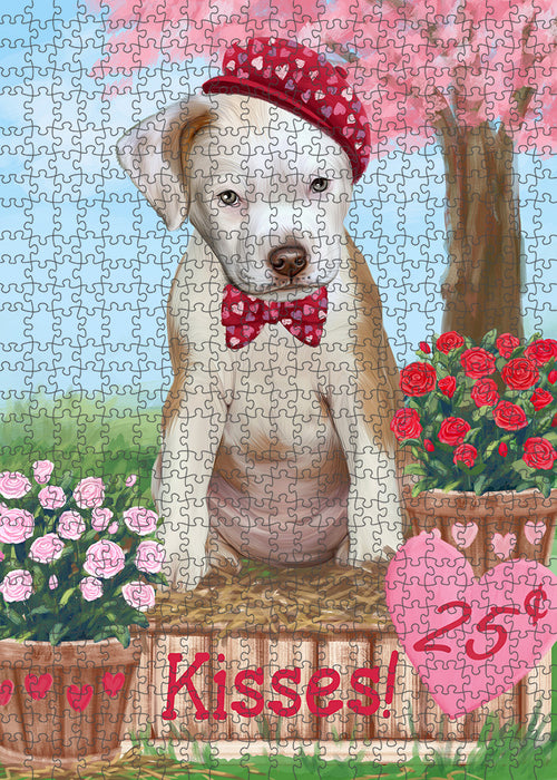 Rosie 25 Cent Kisses Pit Bull Dog Puzzle with Photo Tin PUZL93976