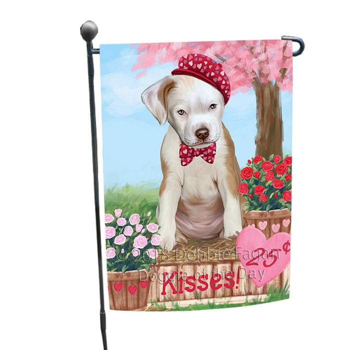 Rosie 25 Cent Kisses Pit Bull Dog Garden Flag GFLG56992