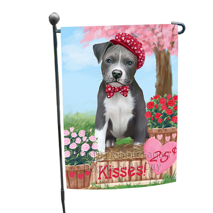 Rosie 25 Cent Kisses Pit Bull Dog Garden Flag GFLG56993