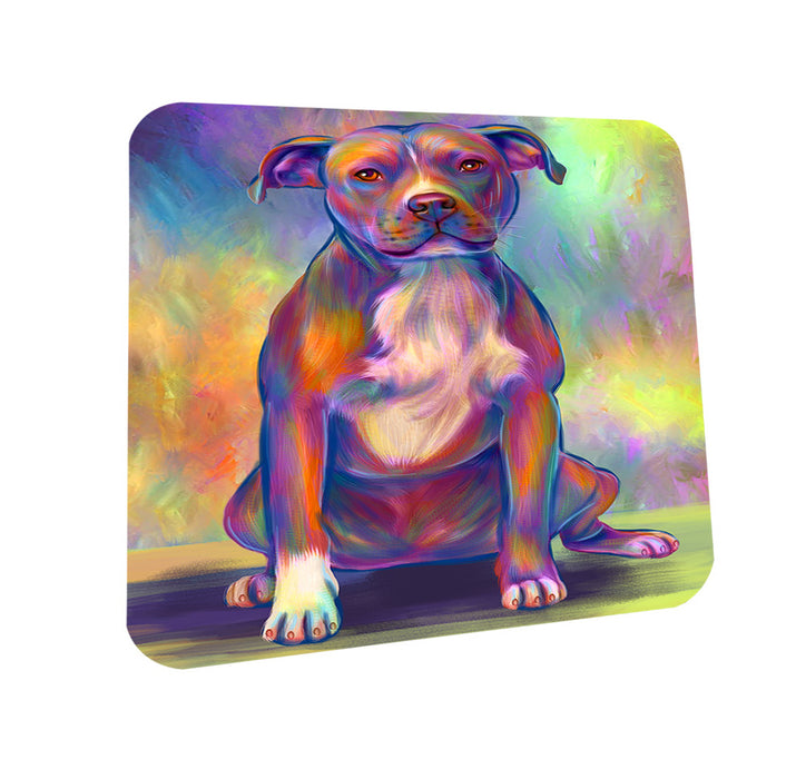 Paradise Wave Pit Bull Dog Coasters Set of 4 CST56682