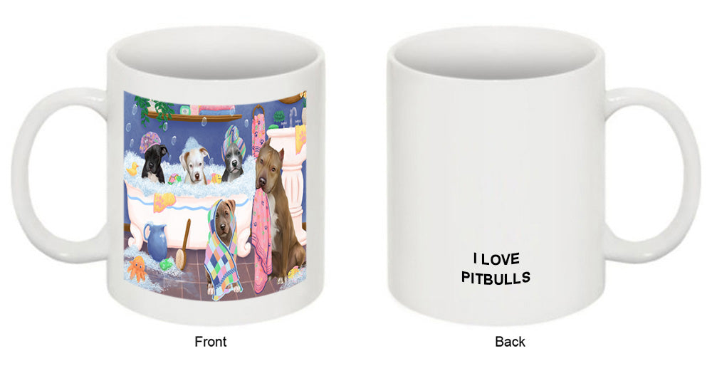 Rub A Dub Dogs In A Tub Pit Bulls Dog Coffee Mug MUG52206