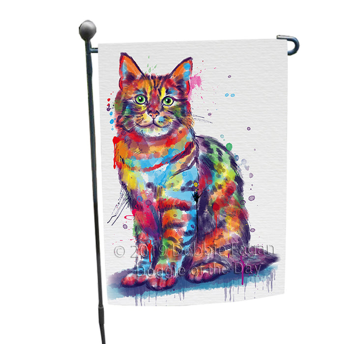 Watercolor Pixie Bob Cat Garden Flag GFLG66124