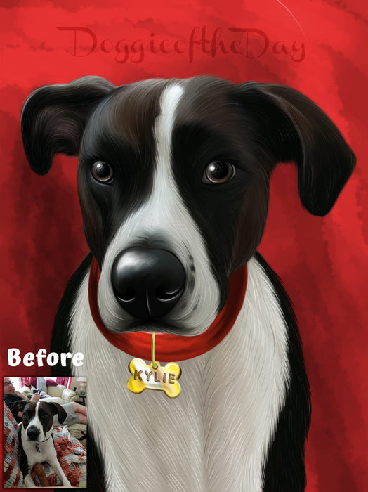 Digital Painting PERSONALIZED PET PORTRAIT! Custom Pet Dog or Cat Art