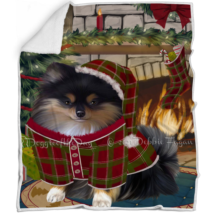 The Stocking was Hung Pomeranian Dog Blanket BLNKT119478