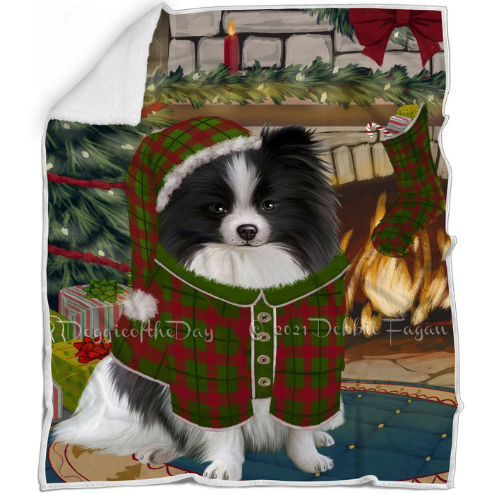 The Stocking was Hung Pomeranian Dog Blanket BLNKT119487
